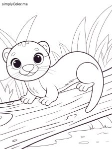 Otter coloring sheet Otter coloring sheet