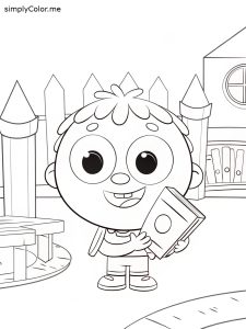 Preschooler samson coloring page