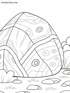 Rock coloring page