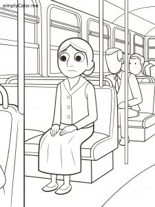 Rosa parks coloring Rosa parks coloring