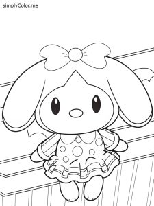 Sanrio character coloring page Sanrio character coloring page