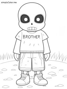 Sans coloring page