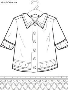Shirt coloring sheet