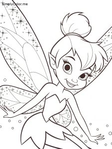 Tinkerbell coloring printables