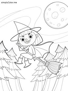 Witch images to color Witch images to color
