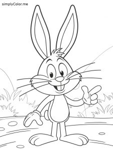 Printable Bugs Bunny coloring sheet Bugs bunny coloring sheet