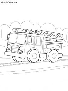 Coloring sheet fire truck Coloring sheet fire truck