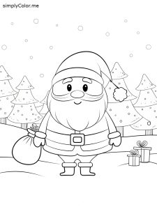 Coloring sheet of santa claus Coloring sheet of santa claus