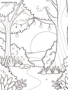 Coloring sheet realistic