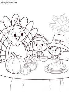 Coloring sheet thanksgiving free