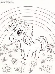 Coloring sheet unicorn printable