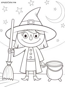 Coloring sheet witch Coloring sheet witch