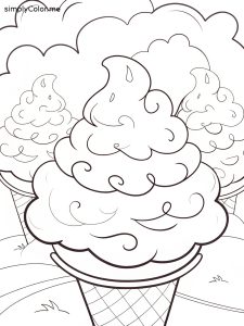 Cotton candy coloring sheet Cotton candy coloring sheet