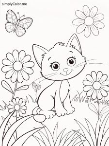 Cute free coloring sheet Cute free coloring sheet
