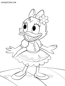 Daisy duck coloring sheet