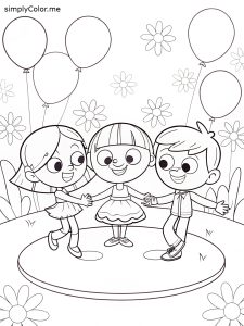 Dance coloring sheet