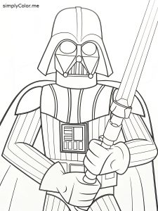 Darth vader color sheet Darth vader color sheet