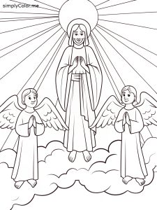Divine mercy coloring page Divine mercy coloring page