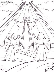 Divine mercy coloring sheet