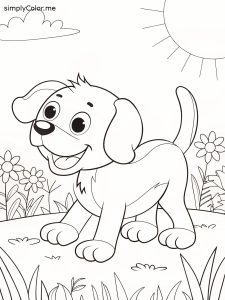 Dog day coloring sheet