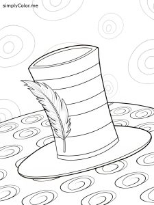 Dr seuss hat color sheet Dr seuss hat color sheet