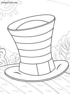 Dr seuss hat coloring sheet Dr seuss hat coloring sheet