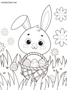 Easter printable coloring sheet