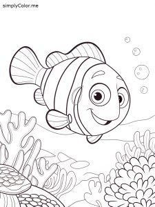 Finding nemo coloring sheet Finding nemo coloring sheet
