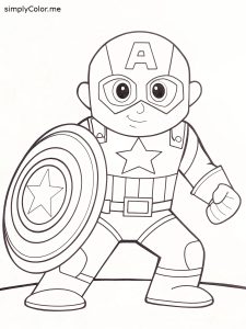 Free captain america coloring sheet