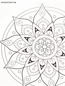 Free mandala coloring page