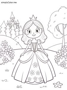 Free princess coloring sheet Free princess coloring sheet