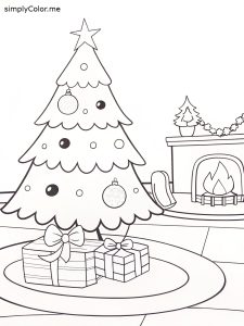Free printable christmas coloring page Free printable christmas coloring page
