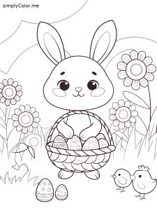 Free printable easter coloring sheet Free printable easter coloring sheet
