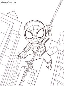Free spiderman coloring sheet