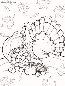 Free thanksgiving color sheet for kids Free thanksgiving color sheet for kids