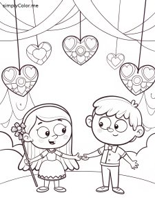 Free valentine's day color sheet Free valentine’s day color sheet