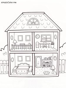 Gabby's dollhouse color sheet Gabby’s dollhouse color sheet