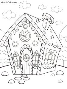 Gingerbread color sheet