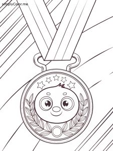 Gold medal coloring sheet Gold medal coloring sheet