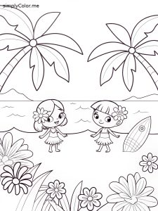 Hawaiian coloring
