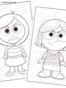 Inside out two coloring sheet