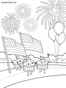July 4 coloring sheet