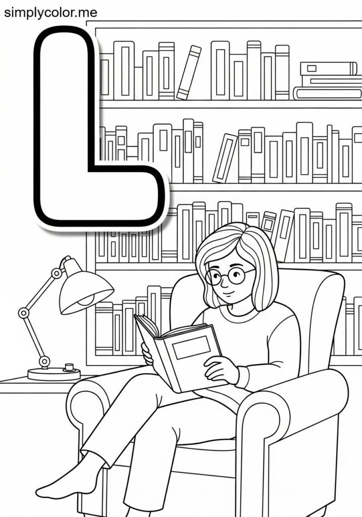 L is for library printables