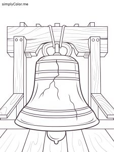 Liberty bell coloring sheet Liberty bell coloring sheet