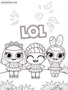 Lol coloring sheet free printable Lol coloring sheet free printable