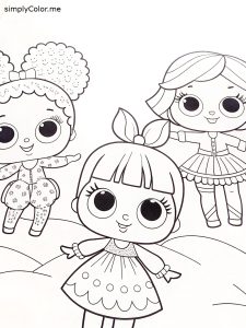 Lol dolls color sheet