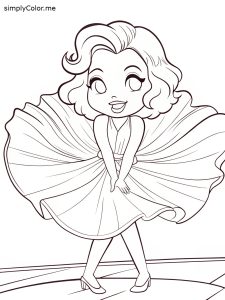 Marilyn monroe coloring sheet