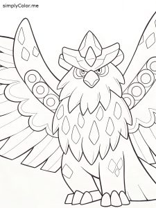 Mega pokemon coloring sheet