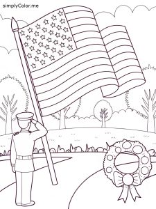 Memorial day color page Memorial day color page