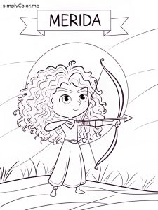 Merida coloring sheet